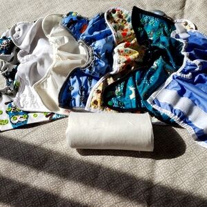 Sever diaper covers for cloth diapers
